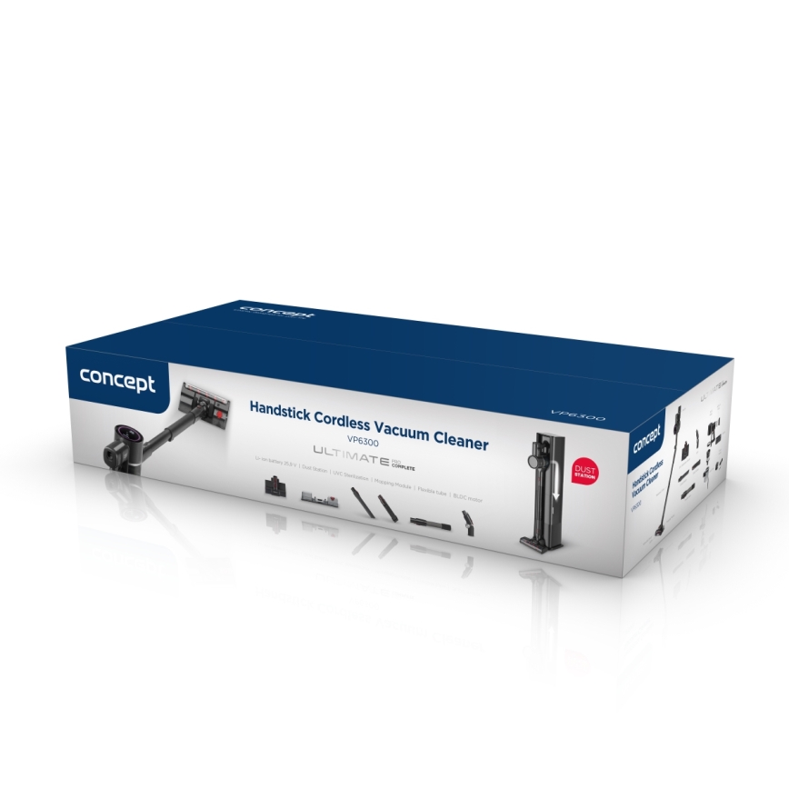 Concept VP6300 - Tyčový vysavač 5v1 ULTIMATE COMPLETE PRO 500W/25,9V 2500 mAh černá