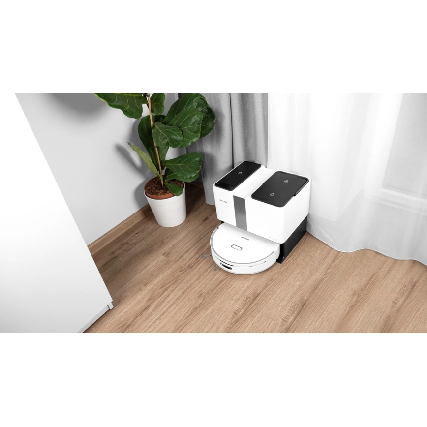Concept VR4050 - Chytrý robotický vysavač s mopem 2v1 OPTIMUS AQUA PRO LASER 3D 600W/230V 5200 mAh Wi-Fi bílá