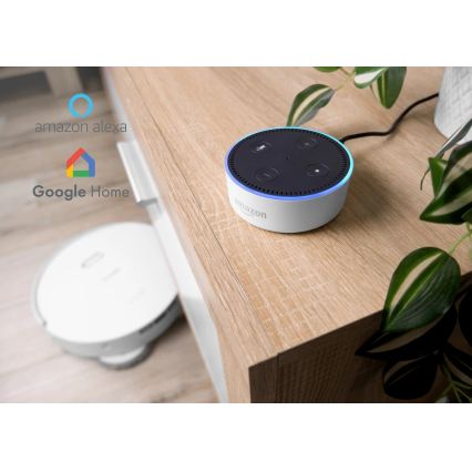 Concept VR4050 - Chytrý robotický vysavač s mopem 2v1 OPTIMUS AQUA PRO LASER 3D 600W/230V 5200 mAh Wi-Fi bílá