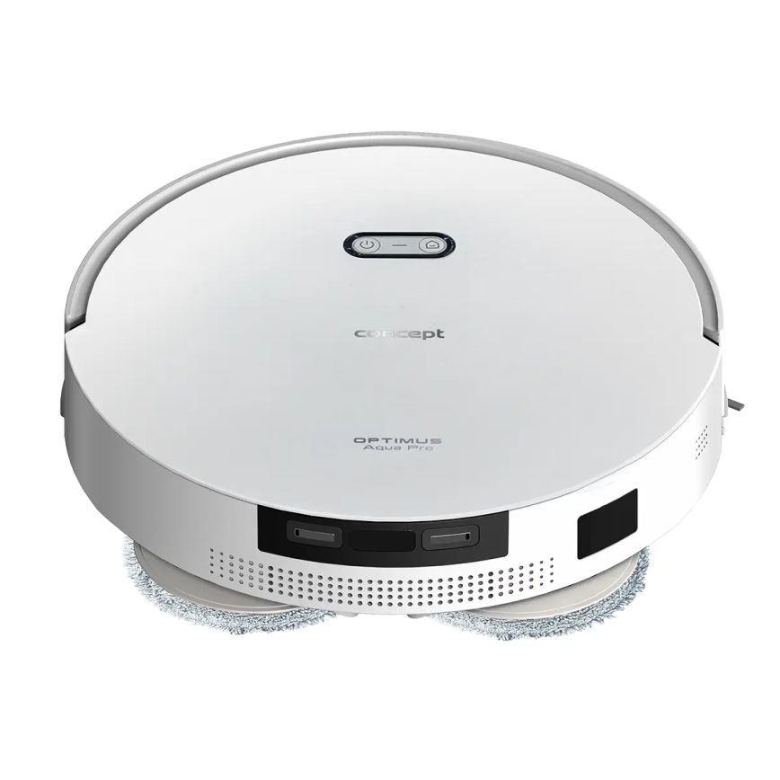 Concept VR4050 - Chytrý robotický vysavač s mopem 2v1 OPTIMUS AQUA PRO LASER 3D 600W/230V 5200 mAh Wi-Fi bílá