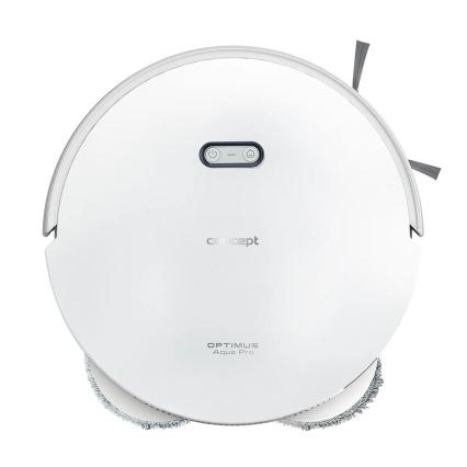 Concept VR4050 - Chytrý robotický vysavač s mopem 2v1 OPTIMUS AQUA PRO LASER 3D 600W/230V 5200 mAh Wi-Fi bílá