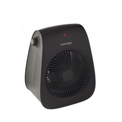 Concept vt7041 - Ventilátor s topným tělesem 1000/2000W/230V černá