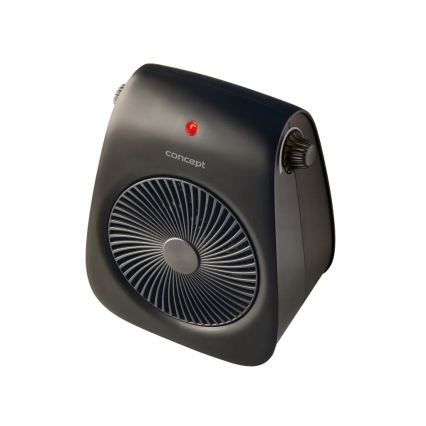 Concept vt7041 - Ventilátor s topným tělesem 1000/2000W/230V černá