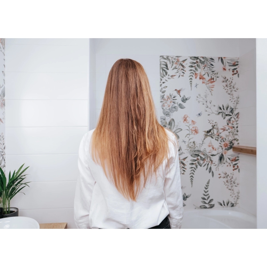 Concept VZ2110 - Žehlička na vlasy GLAM STYLE 48W/230V bílá/rose gold