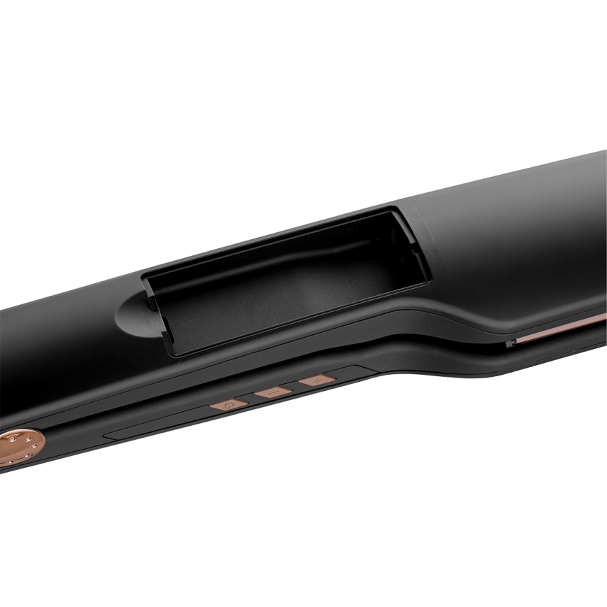 Concept VZ6010 - Parní žehlička na vlasy s LED displejem ELITE STEAM BOOST 54W/230V černá
