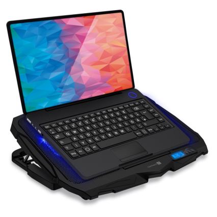 CONNECT IT CCP-2200-BK - Chladící podložka pro notebook 4x ventilátor 2xUSB černá//modrá