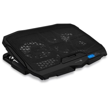 CONNECT IT CCP-2200-BK - Chladící podložka pro notebook 4x ventilátor 2xUSB černá//modrá