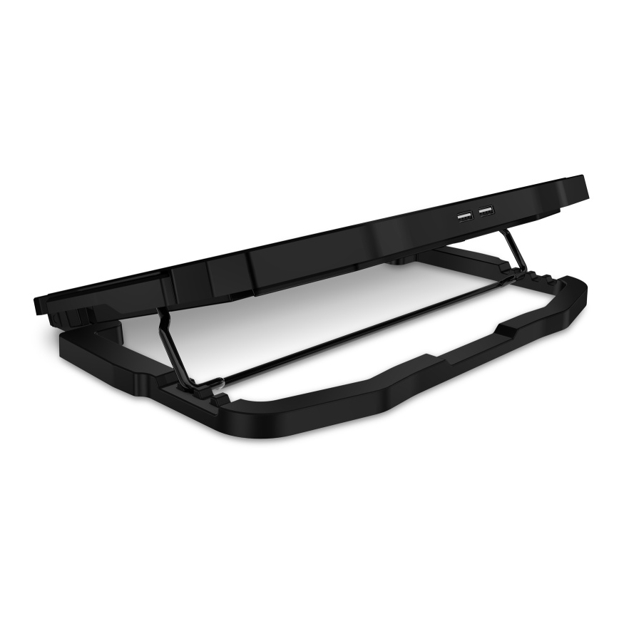 CONNECT IT CCP-2200-BK - Chladící podložka pro notebook 4x ventilátor 2xUSB černá//modrá