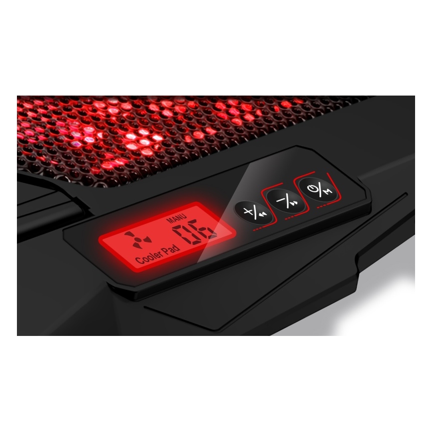 CONNECT IT CCP-2200-RD - Chladící podložka pro notebook 4x ventilátor 2xUSB černá/červená