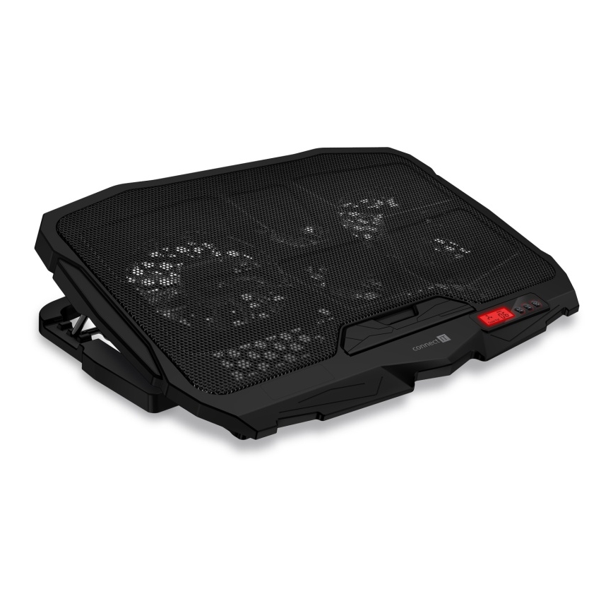 CONNECT IT CCP-2200-RD - Chladící podložka pro notebook 4x ventilátor 2xUSB černá/červená