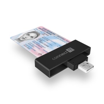CONNECT IT CFF-3000-BK - Čtečka eObčanek a čipových karet 5V