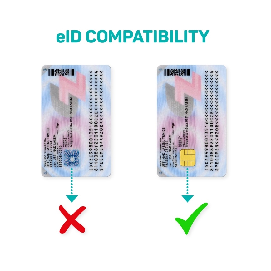 CONNECT IT CFF-3000-BK - Čtečka eObčanek a čipových karet 5V