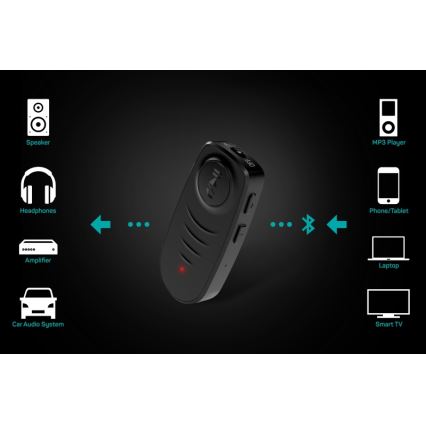 CONNECT IT CFF-4050-BK - Bluetooth audio přijímač AUX 110 mAh