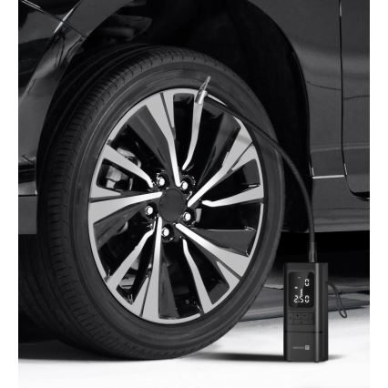 CONNECT IT CFF-4500-BK - Digitální kapesní kompresor AirFlow 80W/6000 mAh černá