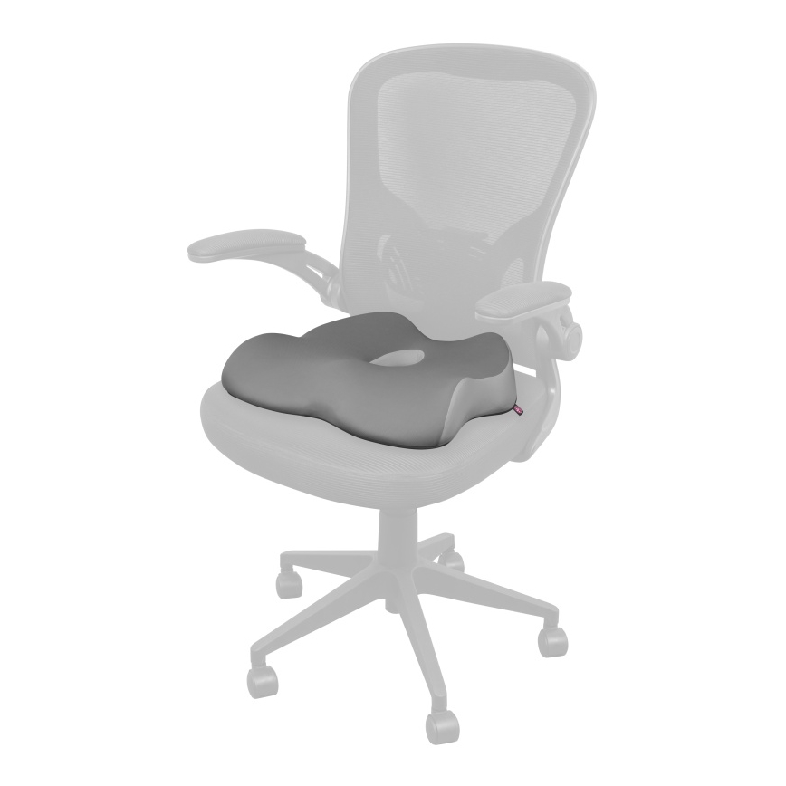 CONNECT IT CFH-5901-GY - Anatomický polštář na židli šedá