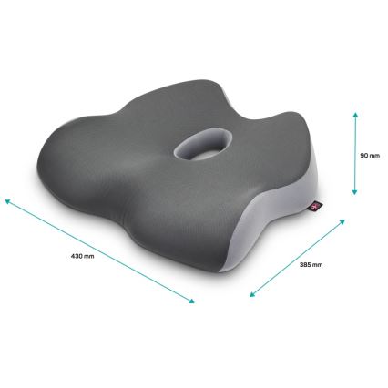 CONNECT IT CFH-5901-GY - Anatomický polštář na židli šedá