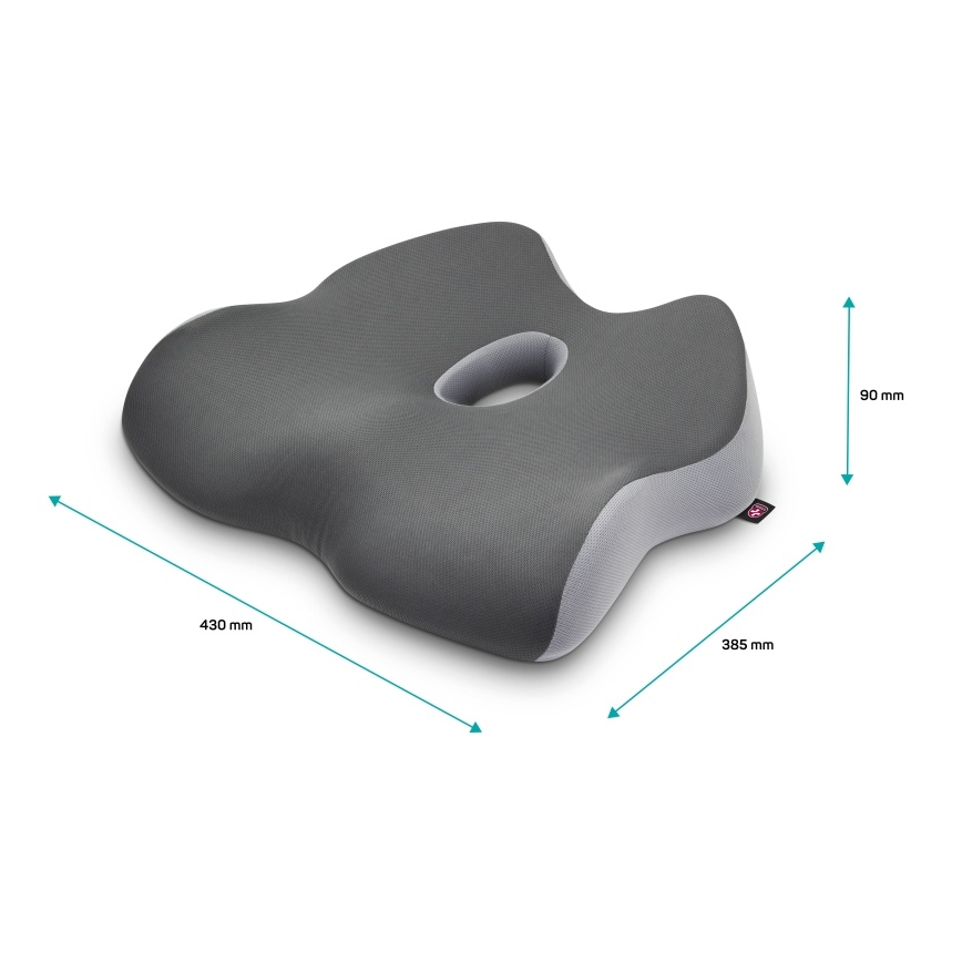 CONNECT IT CFH-5901-GY - Anatomický polštář na židli šedá