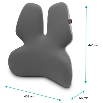 CONNECT IT CFH-5902-GY - Bederní opěrka na židli šedá