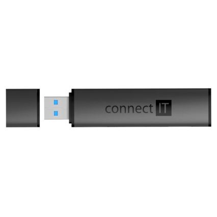 CONNECT IT CHU-4060-AN - USB-A hub se čtečkou paměťových karet 4v1