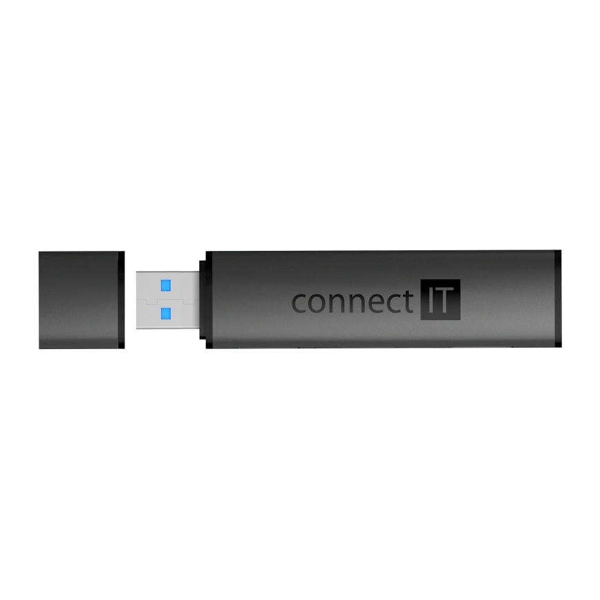 CONNECT IT CHU-4060-AN - USB-A hub se čtečkou paměťových karet 4v1
