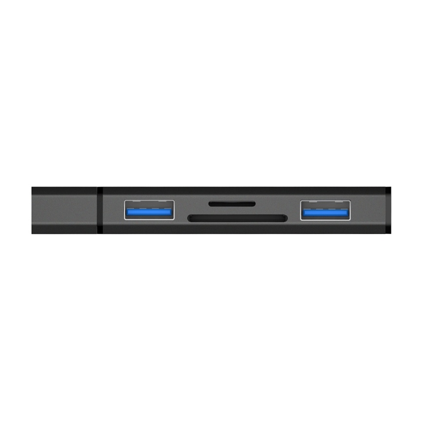 CONNECT IT CHU-4060-AN - USB-A hub se čtečkou paměťových karet 4v1