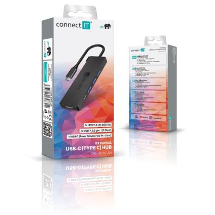 CONNECT IT CHU-8010-AN - USB-C hub 5v1