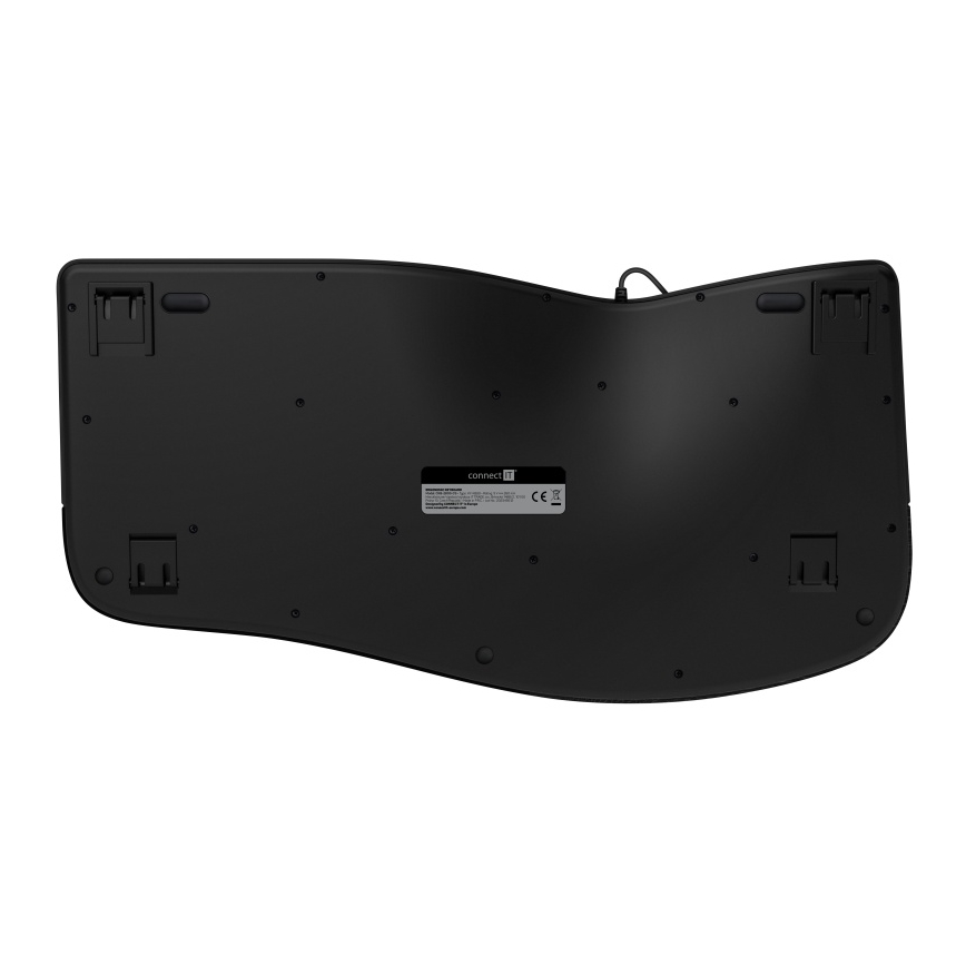 CONNECT IT CKB-2800-CS - Ergonomická bezdrátová klávesnice s CZ/SK lokalizací černá