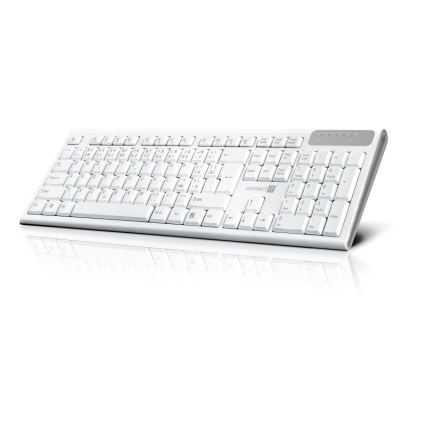 CONNECT IT CKB-3010-CS - Multimediální bezdrátová klávesnice s CZ/SK lokalizací 2xAAA bílá