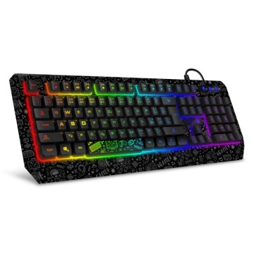 CONNECT IT CKB-3530-DD - LED RGB Drátová herní klávesnice s CZ/SK lokalizací černá