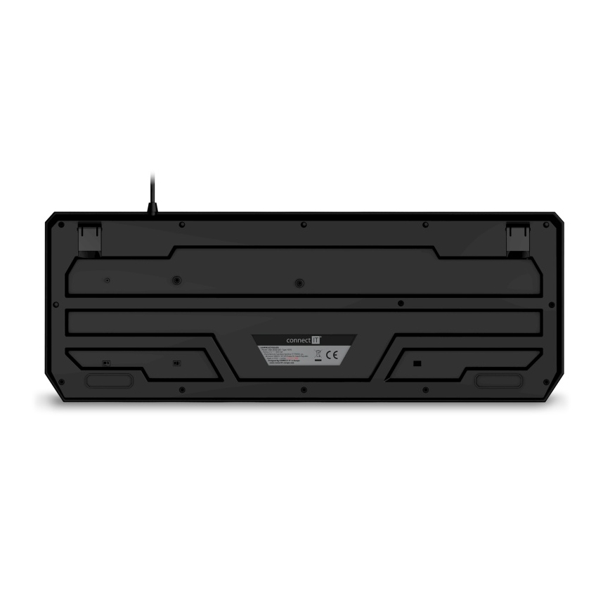 CONNECT IT CKB-3530-DD - LED RGB Drátová herní klávesnice s CZ/SK lokalizací černá
