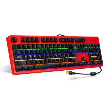 CONNECT IT CKB-3591-CS - LED RGB Drátová herní klávesnice s CZ/SK lokalizací černá + červený rámeček