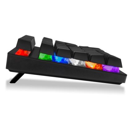 CONNECT IT CKB-3591-CS - LED RGB Drátová herní klávesnice s CZ/SK lokalizací černá + červený rámeček