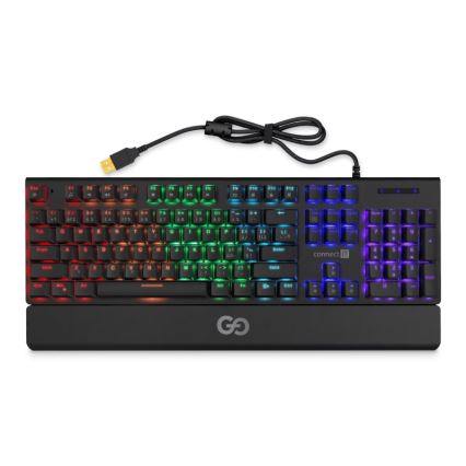 CONNECT IT CKB-7050-CS - LED RGB Drátová herní klávesnice s CZ/SK lokalizací černá