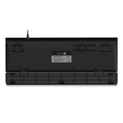 CONNECT IT CKB-7050-CS - LED RGB Drátová herní klávesnice s CZ/SK lokalizací černá