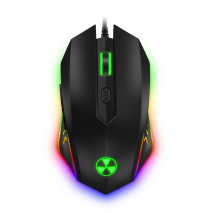 CONNECT IT CKM-3200-CS - LED RGB Drátová herní klávesnice a herní myš 1200/1800/2400/3600 DPI s CZ/SK lokalizací černá