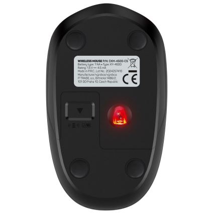 CONNECT IT CKM-4500-CS - Bezdrátová klávesnice a myš 1000 DPI s CZ/SK lokalizací 1xAAA + 1xAA černá