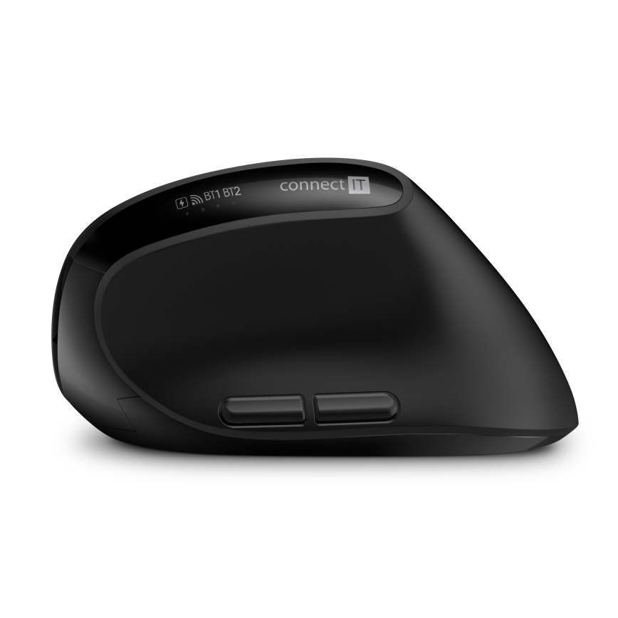 CONNECT IT CKM-6010-CS - Ergonomická bezdrátová klávesnice a myš 800/1200/1600/2400 DPI s CZ/SK lokalizací 1xAA + 2xAAA černá