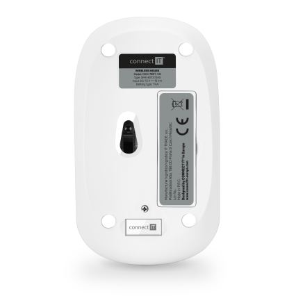 CONNECT IT CKM-7801-CS - Bezdrátová klávesnice a myš 1200 DPI s CZ/SK lokalizací 1xAAA + 1xAA bílá/růžová