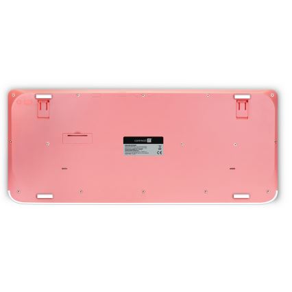 CONNECT IT CKM-7801-CS - Bezdrátová klávesnice a myš 1200 DPI s CZ/SK lokalizací 1xAAA + 1xAA bílá/růžová
