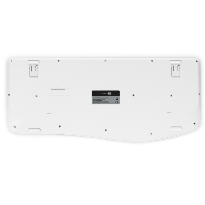 CONNECT IT CKM-7804-CS - Bezdrátová klávesnice a myš 1200 DPI s CZ/SK lokalizací 1xAAA + 1xAA bílá