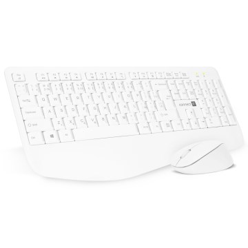 CONNECT IT CKM-7804-CS - Bezdrátová klávesnice a myš 1200 DPI s CZ/SK lokalizací 1xAAA + 1xAA bílá
