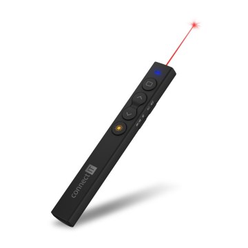 CONNECT IT CLP-2050-BK - Bezdrátový prezentér s laserovým ukazovátkem 1xAAA