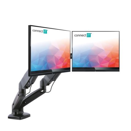 CONNECT IT CMF-3207-BK - Univerzální držák na 2 monitory 13-27” černá