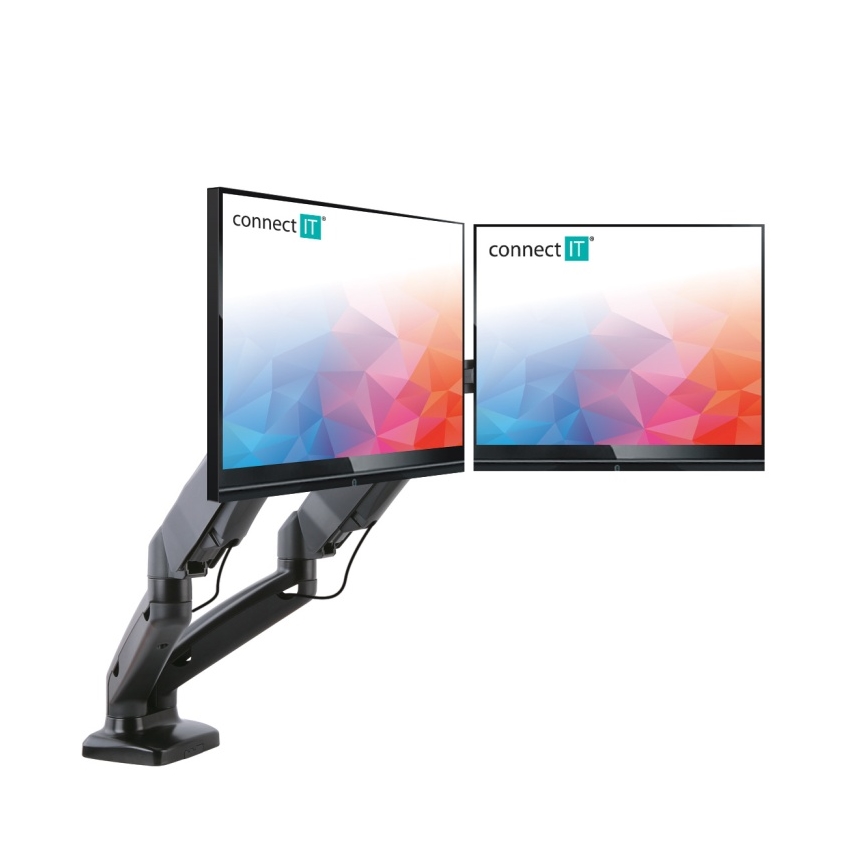 CONNECT IT CMF-3207-BK - Univerzální držák na 2 monitory 13-27” černá