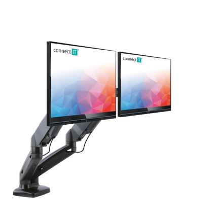 CONNECT IT CMF-3207-BK - Univerzální držák na 2 monitory 13-27” černá