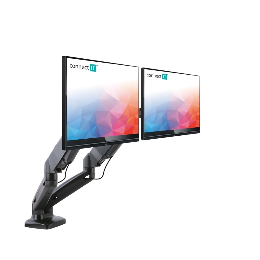 CONNECT IT CMF-3207-BK - Univerzální držák na 2 monitory 13-27” černá