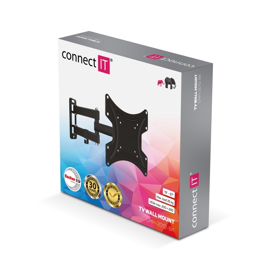 CONNECT IT CMH-2012-BK - Nástěnný držák pro TV 13-37” černá
