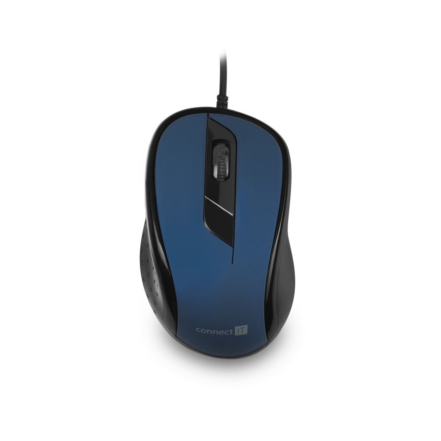 CONNECT IT CMO-1200-BL - Drátová myš 1000 DPI černá/modrá