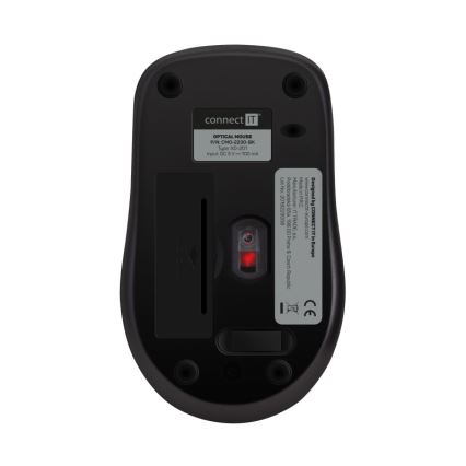 CONNECT IT CMO-2230-BK - Bezdrátová tichá myš MUTE 1200 DPI 1xAA černá