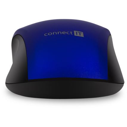 CONNECT IT CMO-2230-BL - Bezdrátová tichá myš MUTE 1200 DPI 1xAA černá/modrá